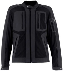 Helstons Motorradjacke Puma Air Schwarz/Dunkelblau/Dunkelgrau/Grau