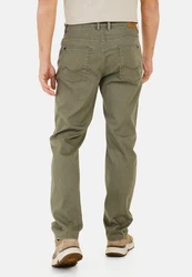camel active 5-Pocket Jeans Relaxed Fit Dunkelgrün/Khaki