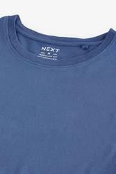 Next Essential T-Shirt mit Rundhalsausschnitt Dunkelblau/Blau