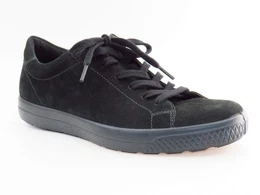 Ethan-Velour black Schnrschuh