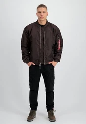 Alpha Industries Bomberjacke MA-1 (CS) Dunkelbraun/Khaki/Braun/Rot
