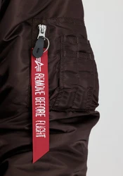 Alpha Industries Bomberjacke MA-1 (CS) Dunkelbraun/Khaki/Braun/Rot