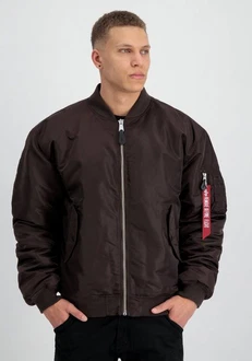 Alpha Industries Bomberjacke MA-1 (CS) Dunkelbraun/Khaki/Braun/Rot