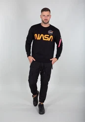 Alpha Industries Sweater NASA Reflective Dunkelgrau/Schwarz/Dunkelblau/Orange