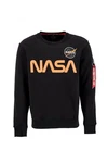 Alpha Industries Sweater NASA Reflective Dunkelgrau/Schwarz/Dunkelblau/Orange