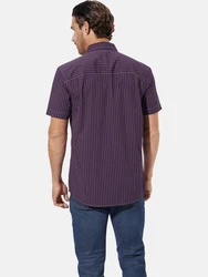 Babista Kurzarmhemd NAPOLEO Dunkelrot/Lila/Bordeaux/Dunkelblau