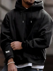 RMK Hoodie Herren Pullover Kapuzenpullover Langarmshirt Oversize LA Blau/Gold/Hellblau