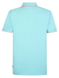 Petrol Industries Poloshirt 'Wave' Grün/Hellblau/Türkis/Blau