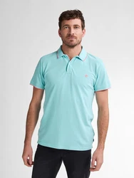 Petrol Industries Poloshirt 'Wave' Grün/Hellblau/Türkis/Blau