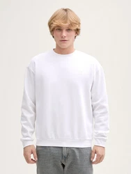 TOM TAILOR Denim Sweatshirt Weiß/Creme