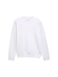 TOM TAILOR Denim Sweatshirt Weiß/Creme