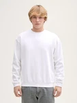 TOM TAILOR Denim Sweatshirt Weiß/Creme