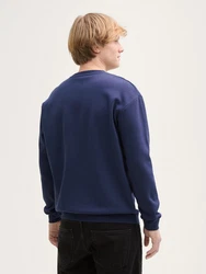 TOM TAILOR Denim Sweatshirt Dunkelblau/Blau/Hellblau