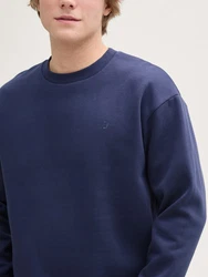 TOM TAILOR Denim Sweatshirt Dunkelblau/Blau/Hellblau