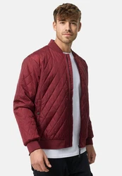 Indicode Herren Novak Bomberjacke Dunkelrot/Rot/Bordeaux