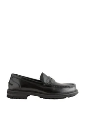 Penny Loafer aus Leder mit Profilsohle Loafer (1-tlg)