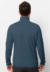 Jack Wolfskin Fleecejacke BAISELBERG FZ Dunkelblau/Grau/Hellblau