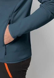 Jack Wolfskin Fleecejacke BAISELBERG FZ Dunkelblau/Grau/Hellblau