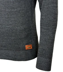 Baxboy Strickpullover V-Neck Herren Dunkelgrau/Grau/Dunkelblau/Hellgrau