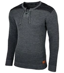 Baxboy Strickpullover V-Neck Herren Dunkelgrau/Grau/Dunkelblau/Hellgrau