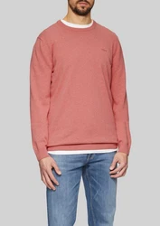 s.Oliver Strickpullover Rundhals  Rot/Rosa/Braun