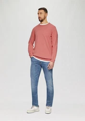 s.Oliver Strickpullover Rundhals  Rot/Rosa/Braun