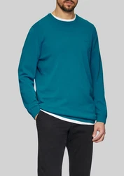 s.Oliver Strickpullover Rundhals  Türkis/Grün/Blau
