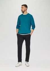 s.Oliver Strickpullover Rundhals  Türkis/Grün/Blau