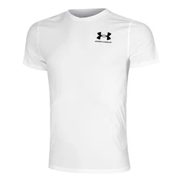 T-Shirt Ua Heatgear Fitted Ss-Wht
