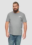 s.Oliver Kurzarmshirt mit Frontprint Grau/Hellgrau