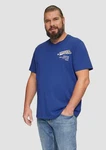 s.Oliver Kurzarmshirt mit Frontprint Blau