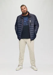 s.Oliver Kurzarmshirt mit Frontprint Dunkelblau