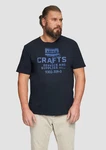s.Oliver Kurzarmshirt mit Frontprint Dunkelblau