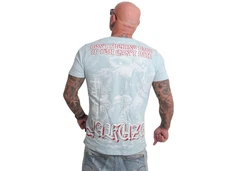 YAKUZA T-Shirt Bark Weiß/Grau/Rot/Dunkelrot