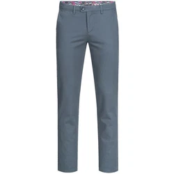 GREIFF Anzughose Greiff CASUAL Herren Chino-Hose Regular Fit Taubenblau
