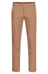 Anzughose CASUAL Herren Chino-Hose Regular Fit Camel 52