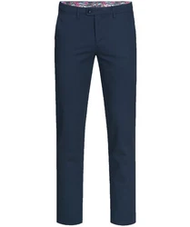 GREIFF Anzughose Greiff CASUAL Herren Chino-Hose Regular Fit Marine