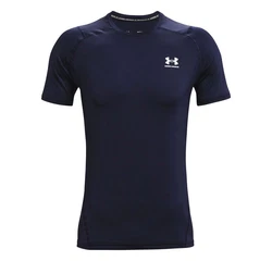 Under Armour T-Shirt Heatgear Fitted Shortsleeve (1361683) Dunkelblau/Rot/Blau