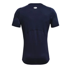 Under Armour T-Shirt Heatgear Fitted Shortsleeve (1361683) Dunkelblau/Rot/Blau