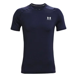 Under Armour T-Shirt Heatgear Fitted Shortsleeve (1361683) Dunkelblau/Rot/Blau