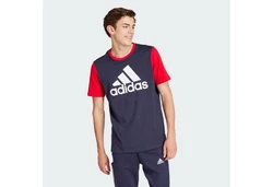 adidas Sportswear T-Shirt Essentials Single Jersey Big Logo Rot/Lila/Dunkelblau/Mischfarben