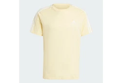 adidas Sportswear T-Shirt ESSENTIALS SINGLE JERSEY 3-STREIFEN Gelb/Khaki/Grün