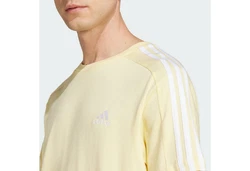 adidas Sportswear T-Shirt ESSENTIALS SINGLE JERSEY 3-STREIFEN Gelb/Khaki/Grün