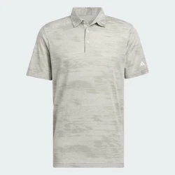 adidas Performance Poloshirt ULTIMATE365 TEXTURED STRIPE Dunkelgrün/Khaki/Grau