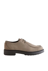 Next Schuhe mit vorderem Schuhblatt-Einsatz Schnürschuh (1) Grau/Beige/Braun