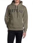 Replay Hoodie Kapuzensweatshirt Dunkelgrün/Khaki