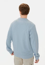 camel active Sweatshirt Regular Fit Hellblau/Blau/Grau