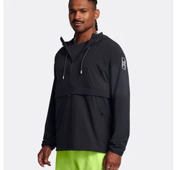 Under Armour Laufjacke Run Anywhere Anorak Dunkelblau/Schwarz