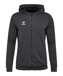 hummel hmlAUTHENTIC PL Kapuzenjacke Dunkelgrau/Schwarz/Grau