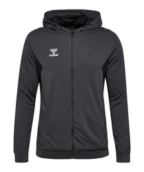 hummel hmlAUTHENTIC PL Kapuzenjacke Dunkelgrau/Schwarz/Grau